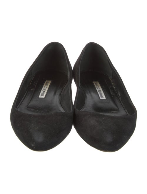 Manolo Blahnik Suede Flats