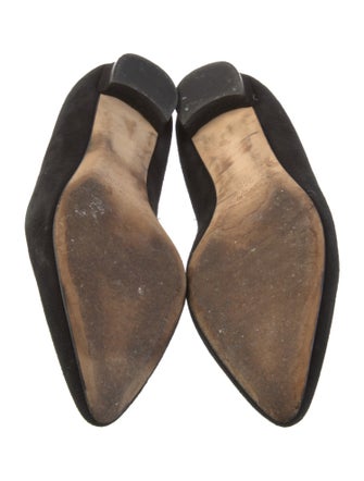 Manolo Blahnik Suede Flats