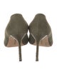 Manolo Blahnik Suede Printed Pumps