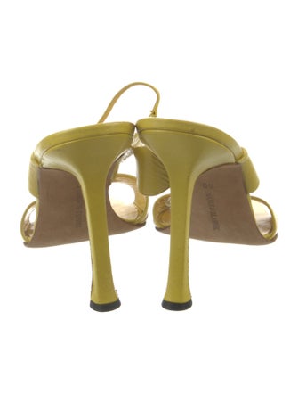 Manolo Blahnik Leather Slides