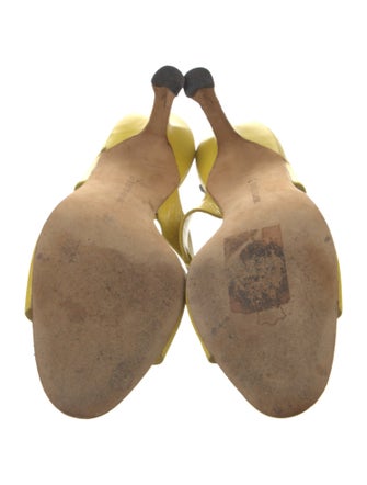 Manolo Blahnik Leather Slides