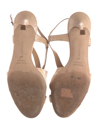 Manolo Blahnik Snakeskin Sandals