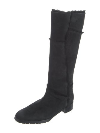Manolo Blahnik Suede Riding Boots