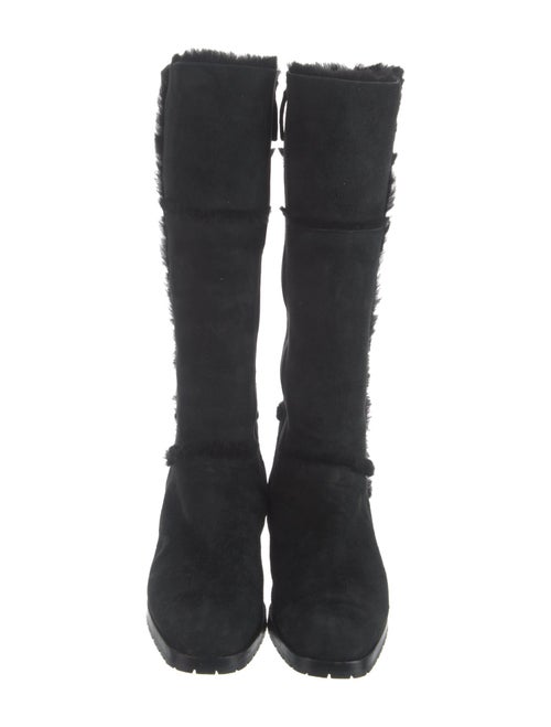 Manolo Blahnik Suede Riding Boots