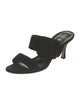 Manolo Blahnik Suede Slides