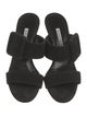 Manolo Blahnik Suede Slides