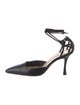 Manolo Blahnik Leather D'Orsay Pumps