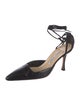 Manolo Blahnik Leather D'Orsay Pumps