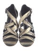Manolo Blahnik Snakeskin Animal Print Sandals