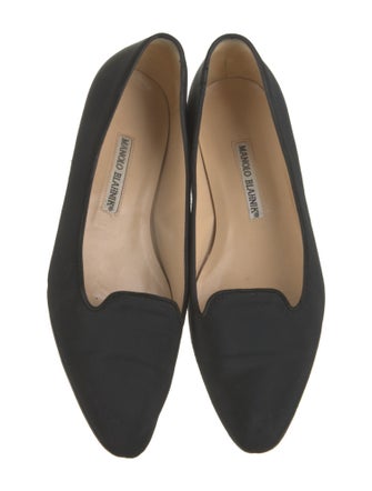 Manolo Blahnik Canvas Loafers