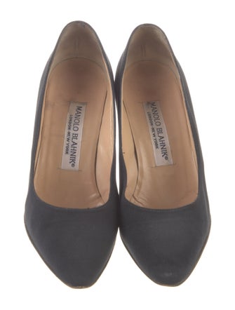 Manolo Blahnik Satin Pumps