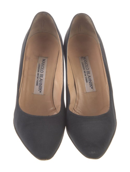 Manolo Blahnik Satin Pumps
