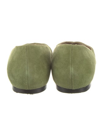 Manolo Blahnik Suede Flats