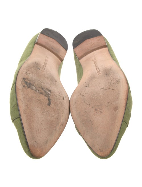 Manolo Blahnik Suede Flats