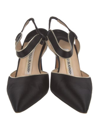 Manolo Blahnik Leather Mules