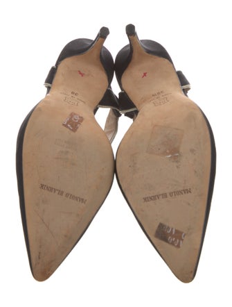 Manolo Blahnik Leather Mules