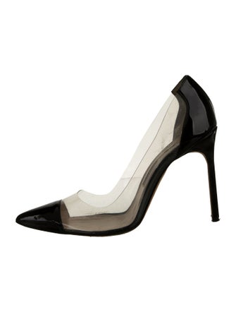 Manolo Blahnik PVC Colorblock Pattern Pumps