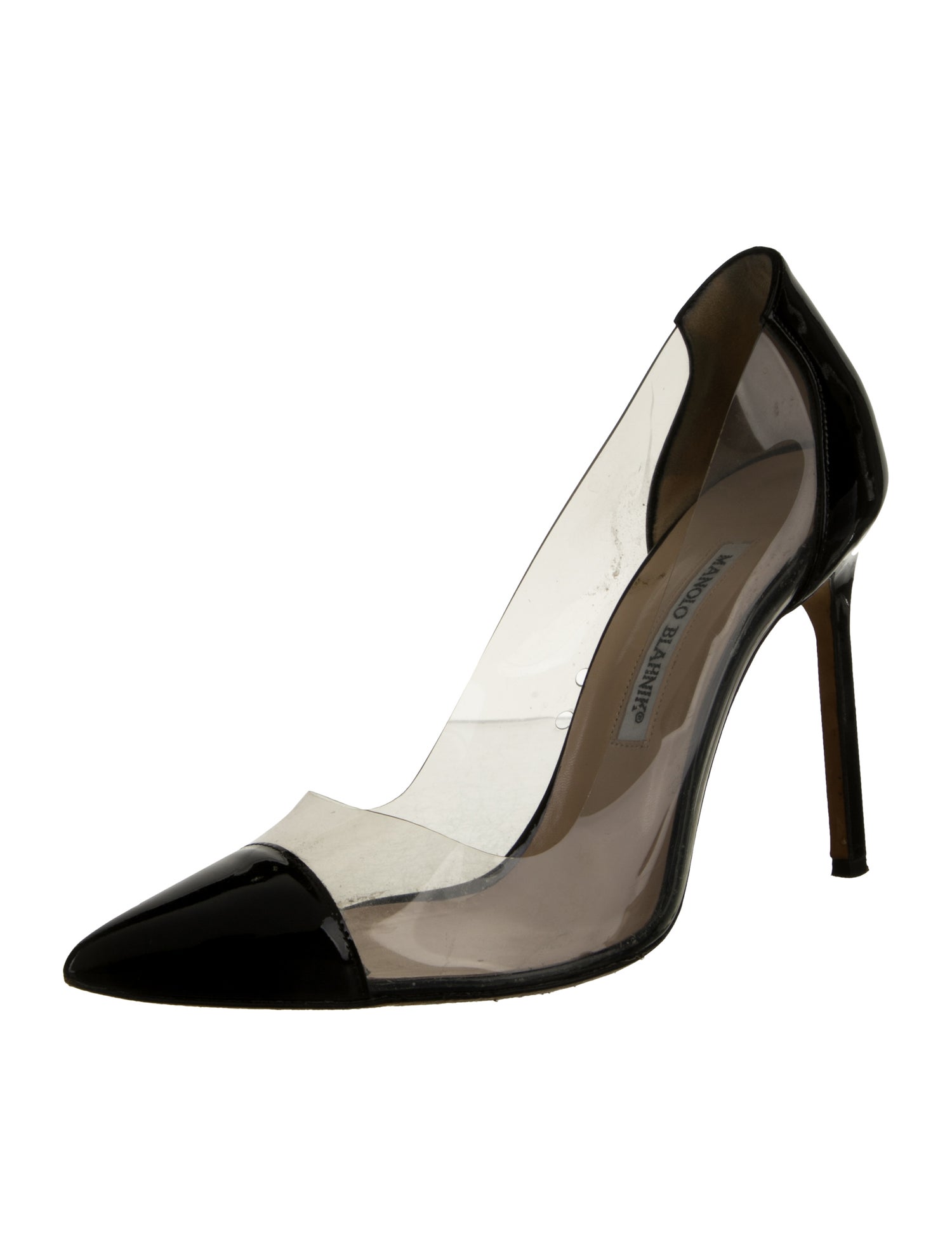 Manolo Blahnik PVC Colorblock Pattern Pumps