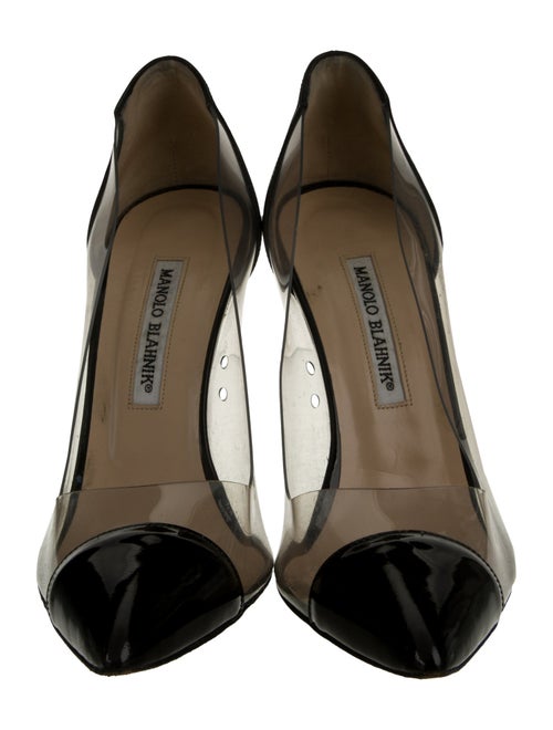 Manolo Blahnik PVC Colorblock Pattern Pumps