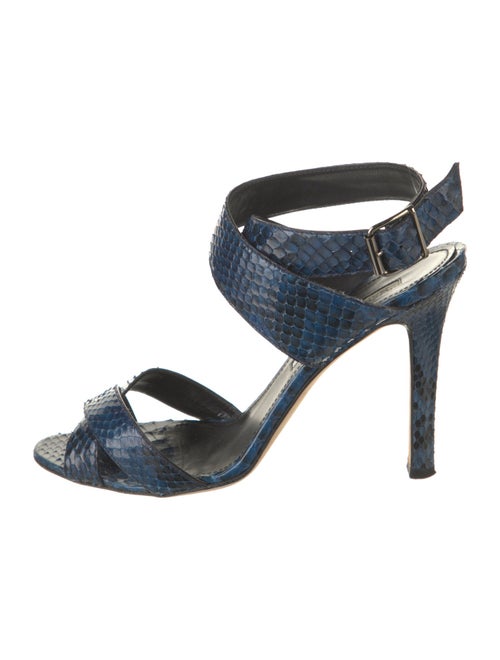 Manolo Blahnik Snakeskin Sandals