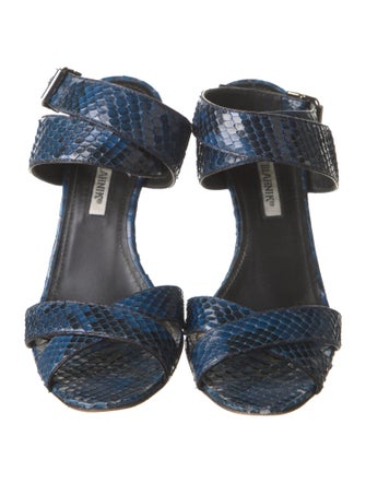 Manolo Blahnik Snakeskin Sandals
