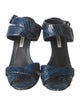 Manolo Blahnik Snakeskin Sandals