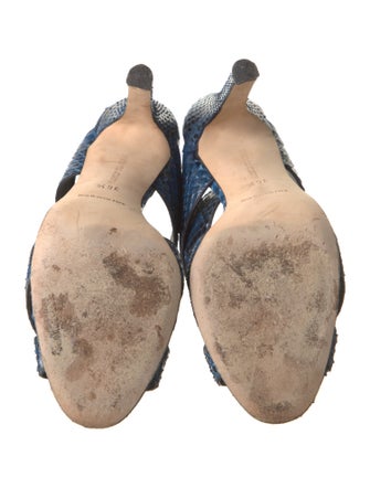 Manolo Blahnik Snakeskin Sandals