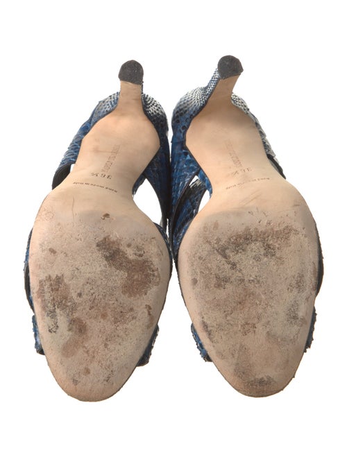 Manolo Blahnik Snakeskin Sandals