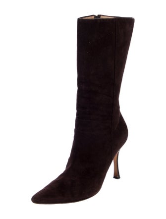 Manolo Blahnik Suede Boots