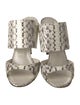 Manolo Blahnik Python Animal Print Slides