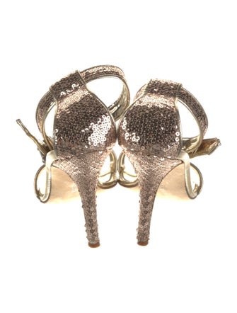 Manolo Blahnik Sequins Gladiator Sandals