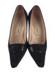 Manolo Blahnik Suede Lasercut Accents Pumps