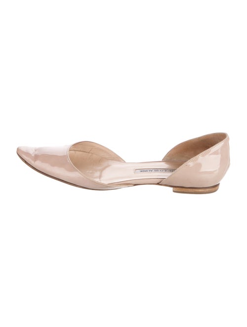 Manolo Blahnik Patent Leather D'Orsay Flats