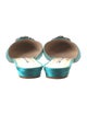 Manolo Blahnik Satin Mules