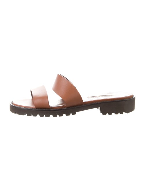Manolo Blahnik Leather Slides