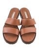 Manolo Blahnik Leather Slides