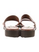 Manolo Blahnik Leather Slides
