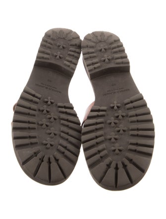 Manolo Blahnik Leather Slides