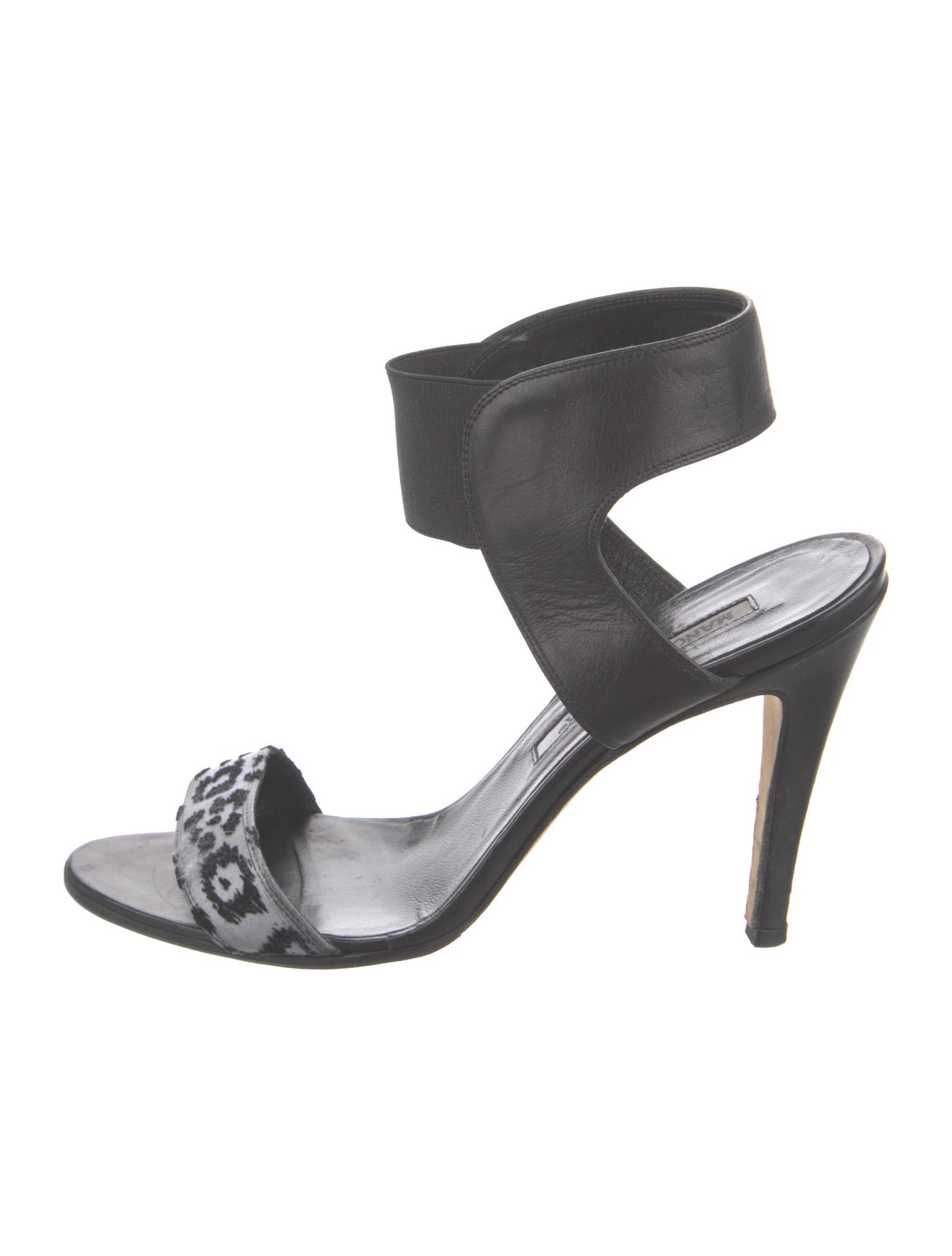 Manolo Blahnik Leather Slingback Sandals