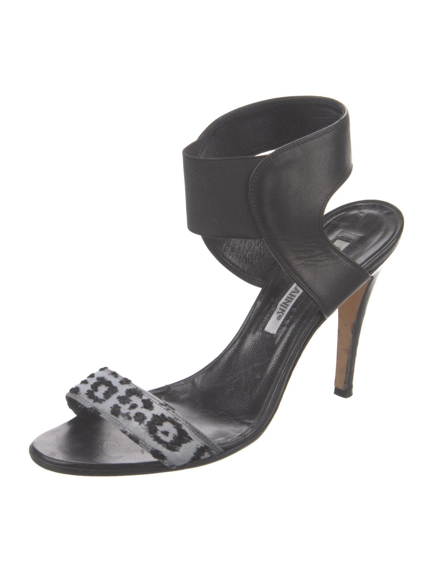 Manolo Blahnik Leather Slingback Sandals