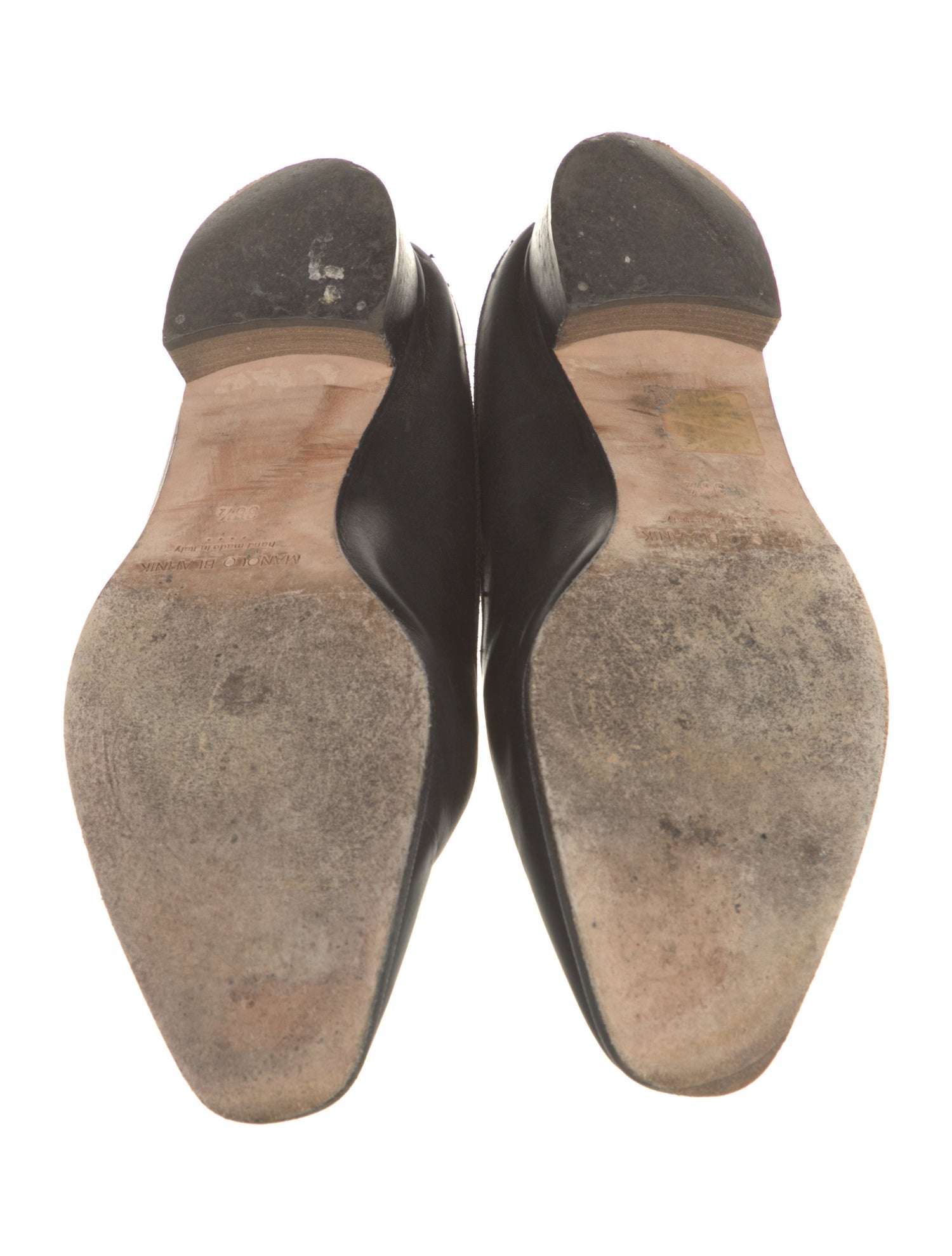 Manolo Blahnik Leather Mules