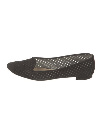 Manolo Blahnik Suede Polka Dot Print Loafers