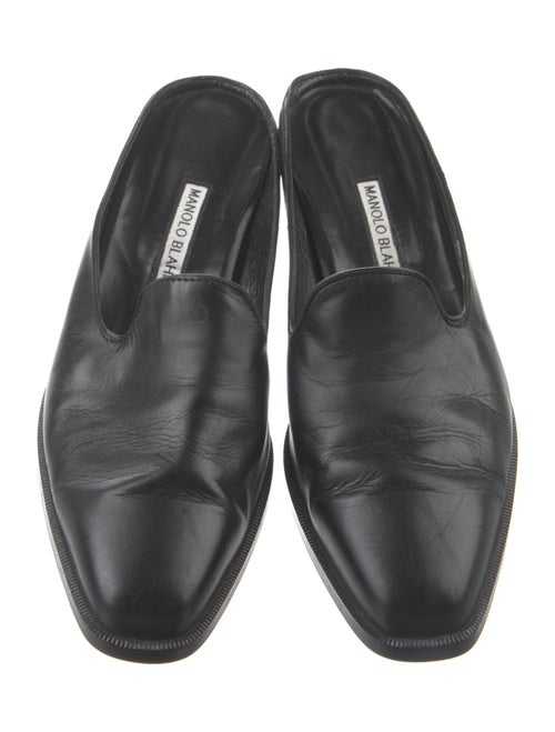 Manolo Blahnik Leather Mules