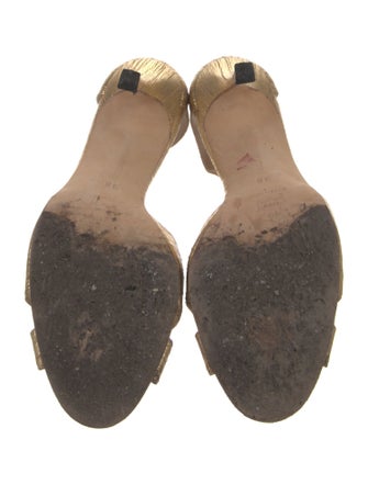 Manolo Blahnik Leather T-Strap Pumps