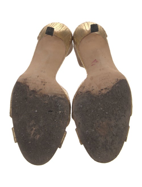 Manolo Blahnik Leather T-Strap Pumps