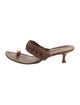 Manolo Blahnik Leather Slides
