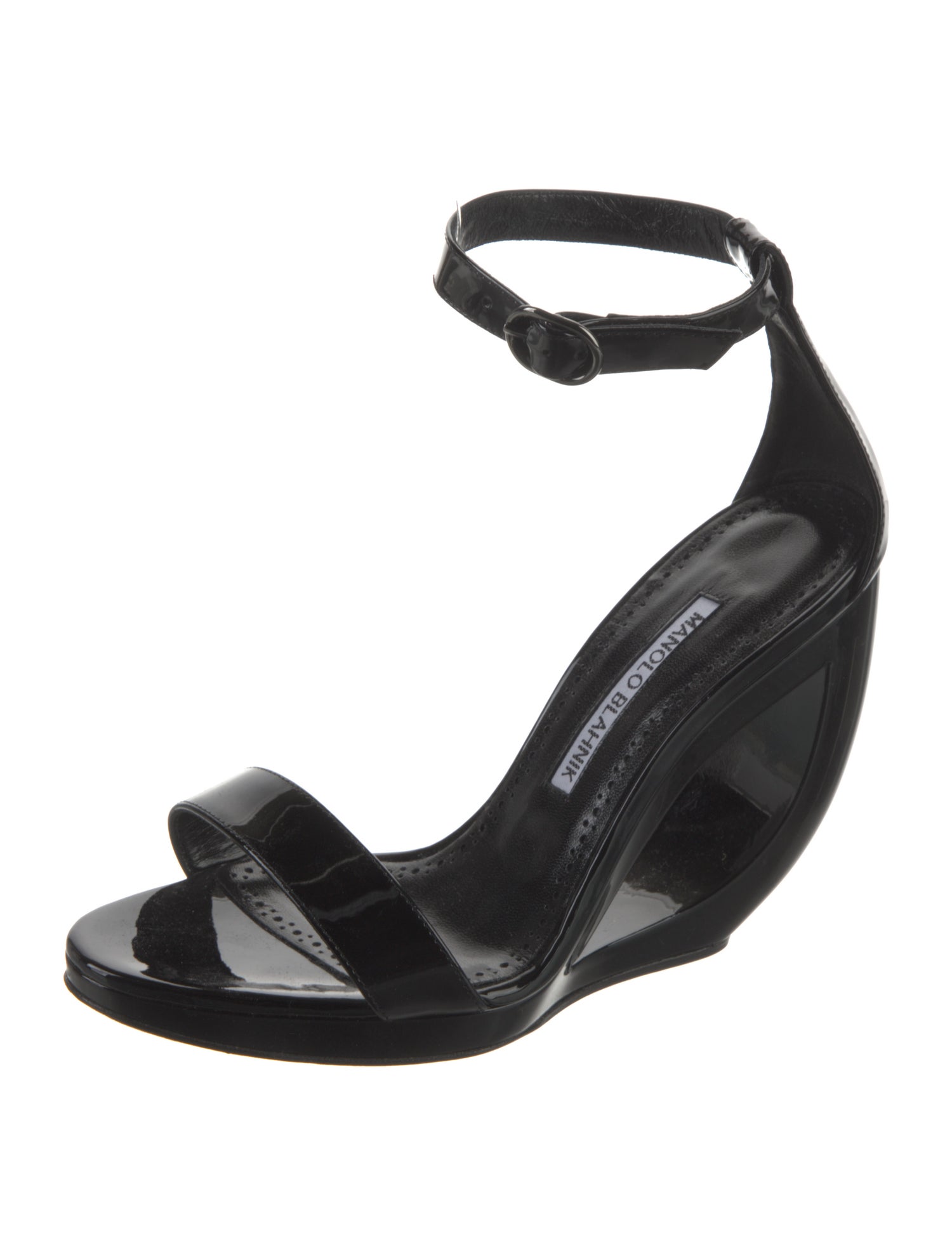 Manolo Blahnik Patent Leather Sandals