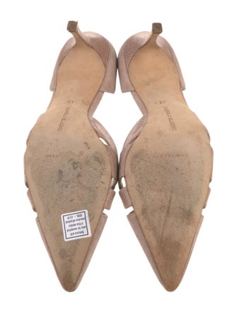 Manolo Blahnik Suede D'Orsay Pumps