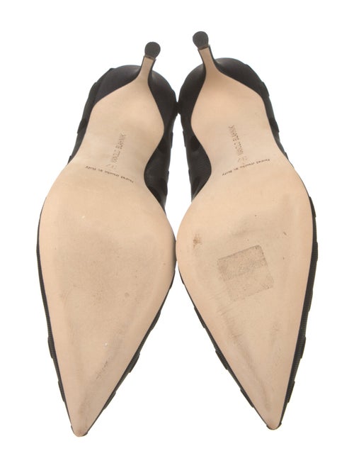 Manolo Blahnik Mesh Polka Dot Print Pumps