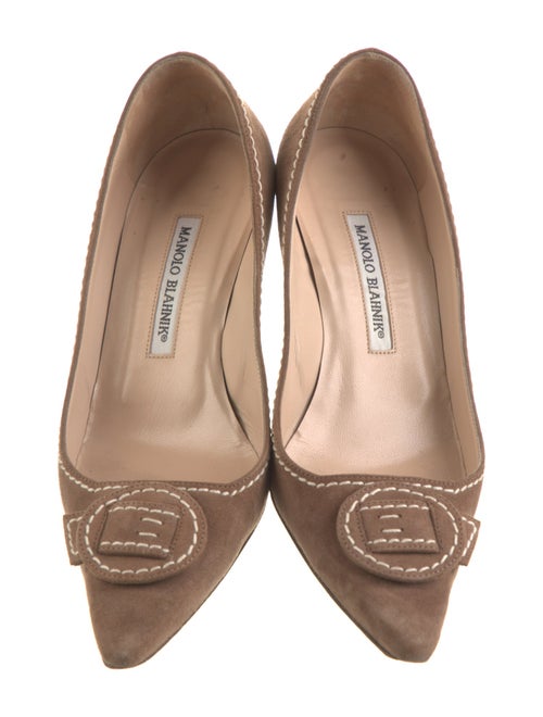 Manolo Blahnik Suede Pumps